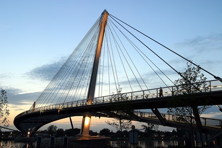 Passerelle des deux Rives, Kehl-Strasbourg